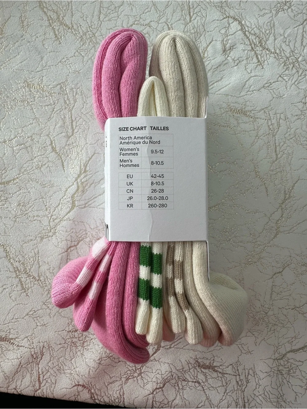 lululemon athletica Pink Striped Quarter-Length Socks (3 Pack)